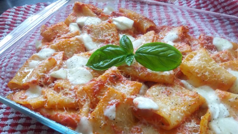 paccheri alla sorrentina
