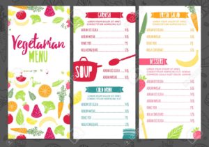 menu vegetariano