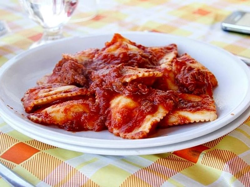 ravioli con parmigiana