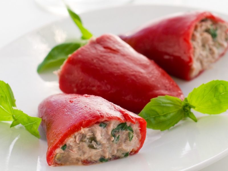 peperoni ripieni di tonno