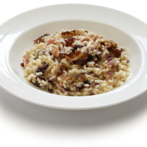 Risotto with Treviso red radicchio