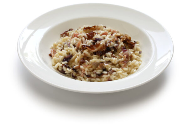 Risotto with Treviso red radicchio